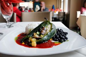 Chile relleno at Fuegos in Madison