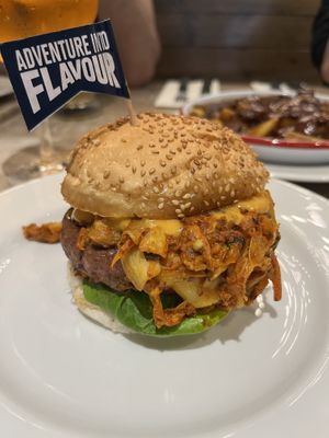 Soyul Burger. Just very heavy although it tasted good.   at Bread Meats Bread in Edinburgh