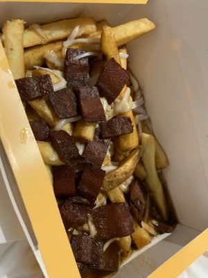 Vegan bacon disco fries   at Bread Meats Bread - St Vincent St in Glasgow