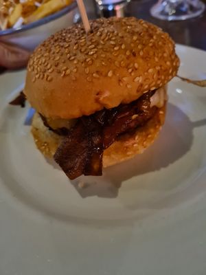 Bbq moving mountain burger at Bread Meats Bread - St Vincent St in Glasgow