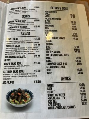 Menu  at Ray Adea's Mediterranean Kitchen in Salem