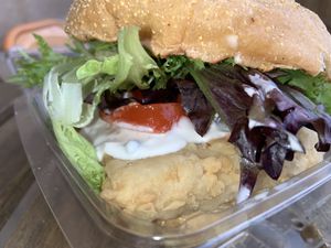 Moby dick, fish sandwich. So flavorful  at Chef Tanya's Kitchen in Palm Springs