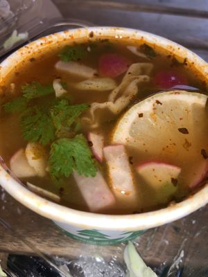 Pozole, so much flavor at Chef Tanya's Kitchen in Palm Springs