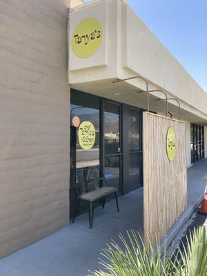 Seating in separate entrance two doors down.  at Chef Tanya's Kitchen in Palm Springs