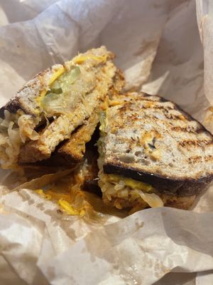 Blackened Tempeh Reuben  #Veganuary at Chef Tanya's Kitchen in Palm Springs