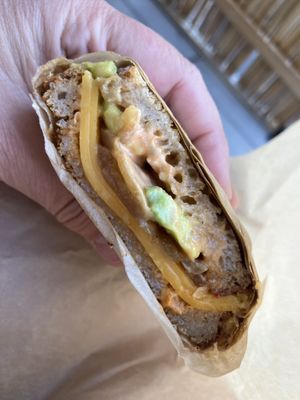 Yummy cheese sammie  at Chef Tanya's Kitchen in Palm Springs