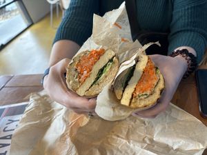 Bahn mi and modern hippie   at Chef Tanya's Kitchen in Palm Springs