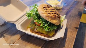 Guadalajara burger at Chef Tanya's Kitchen in Palm Springs