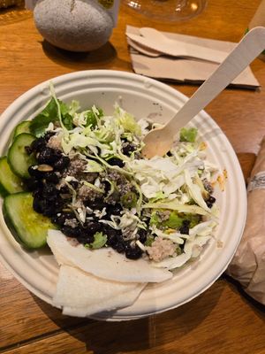 Delicious salad at Chef Tanya's Kitchen in Palm Springs