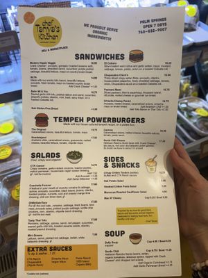 Menu 2026  at Chef Tanya's Kitchen in Palm Springs