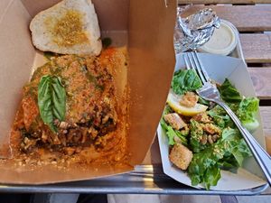 Lasagna deliciousness at Chef Tanya's Kitchen in Palm Springs