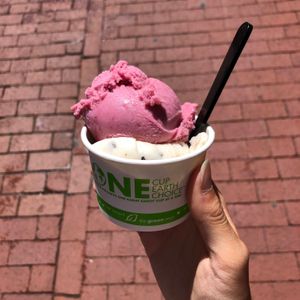 strawberry and stracciatella   at Gelato Boy - Pearl in Boulder
