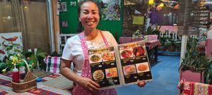 The wonderful owner with good english skills at Naga Cafe & Bar in Koh Chang