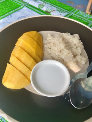 Sticky rice with mango  at Naga Cafe & Bar in Koh Chang