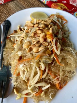 Glass noodles   at Naga Cafe & Bar in Koh Chang