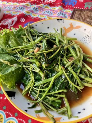 Morning glory   at Naga Cafe & Bar in Koh Chang