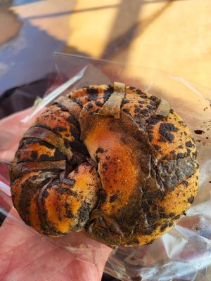 Black sesame bun, a bit sweet at HiPizza in Taipei