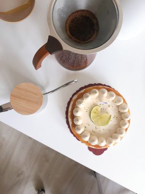 Lemon and caramel cake  at HiPizza in Taipei