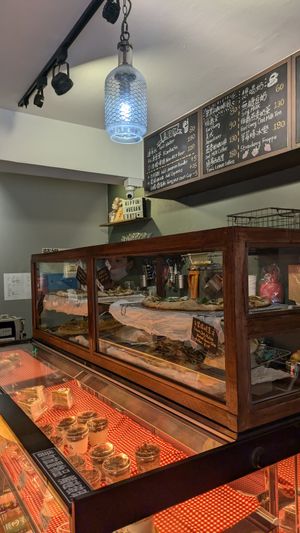 Vegan pizza and some cake options (more at the back, not a good pic) at HiPizza in Taipei