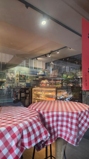 Inside. It has outdoor seating. at HiPizza in Taipei