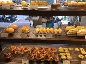 Selection of breads available  at HiPizza in Taipei