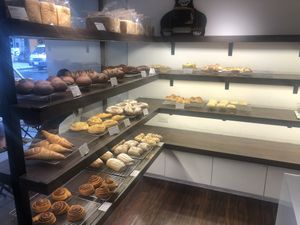 Nice variety of pastries. The have breads too   at HiPizza in Taipei