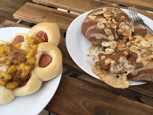 Vegan goodies at HiPizza in Taipei