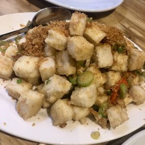 Salt and pepper tofu   at Amaysia Restaurant in Newcastle Upon Tyne