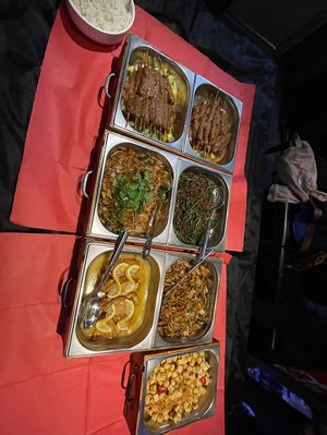 Nochicken skewers, lemon chicken   at Amaysia Restaurant in Newcastle Upon Tyne