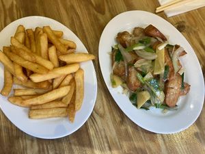 Nochickn ginger and spring onion   at Amaysia Restaurant in Newcastle Upon Tyne