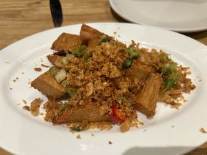 Salt n pepper no chickn  at Amaysia Restaurant in Newcastle Upon Tyne