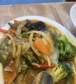 Mixed veg satay   at Amaysia Restaurant in Newcastle Upon Tyne