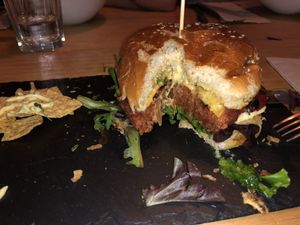 Hamburguesa Veggi at La Huerta de Almeria - Huertas in Madrid