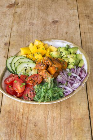 Vegan Poke at La Huerta de Almeria - Huertas in Madrid