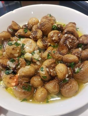 Garlic mushrooms at Marcellos of Douglas in Cork