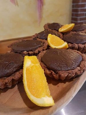 Vegan chocolate and orange  pie at Marcellos of Douglas in Cork