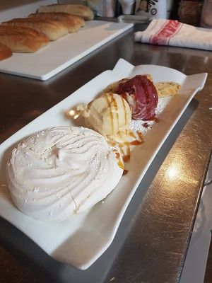 Vegan biscuit and ice cream at Marcellos of Douglas in Cork