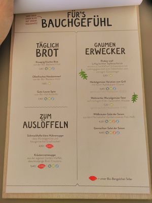 Menu page 1 at Leibspeis in Sproegnitz
