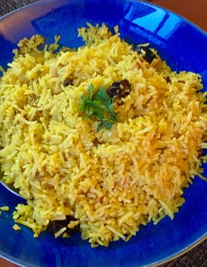 Flavoursome rice  at Cardamomo in Leiria