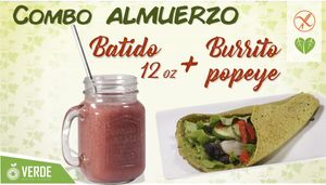 Vegan burrito! at Verde Bebidas & Salud in Arequipa