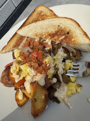 Vegan breakfast bowl  at Tractor Foods - Marine Building in Vancouver