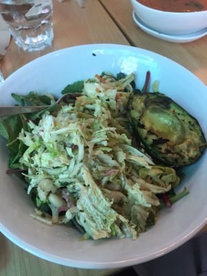 Vegan avocado bowl  at Tractor Foods - Marine Building in Vancouver