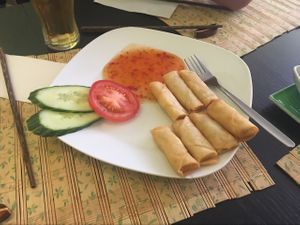 Spring rolls (vegan) at Pho3mien in Hannover