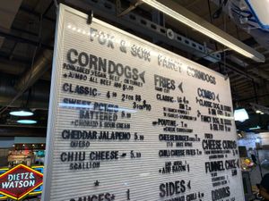 Menu at Fox & Son Fancy Corndogs in Philadelphia