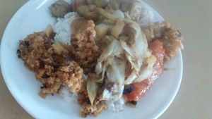 buffet style at Chow's Family Vegetarian Restaurant in Johor Bahru