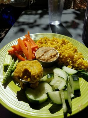 hummus lunch at Desert Roots Kitchen in Tempe