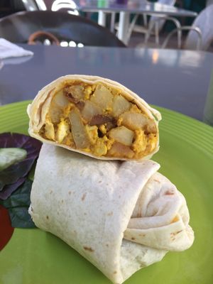 Break burrito  at Desert Roots Kitchen in Tempe