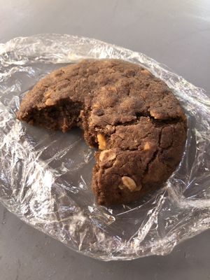 Chocolate peanut butter oatmeal cookie, tasted like gingerbread PB & chocolate  at Desert Roots Kitchen in Tempe