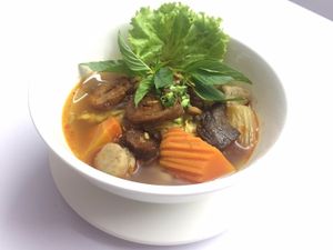Mixed Vegetable Soup  at Sweet Root Vegetarian Restaurant  in Phnom Penh