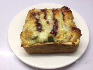 Yummy cheese bread.  at Sweet Root Vegetarian Restaurant  in Phnom Penh